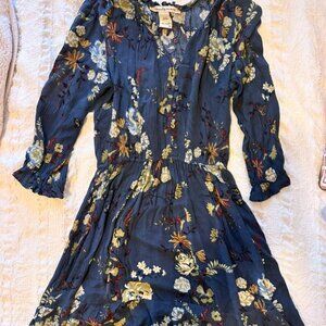 Bohemian Floral Long Sleeve Dress